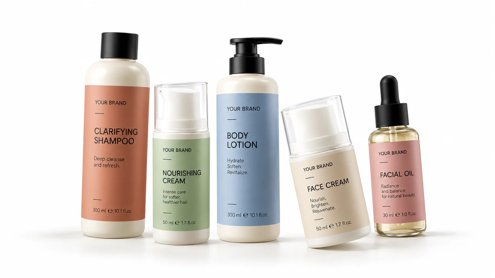 Produtos de marca própria prontos a personalizar
