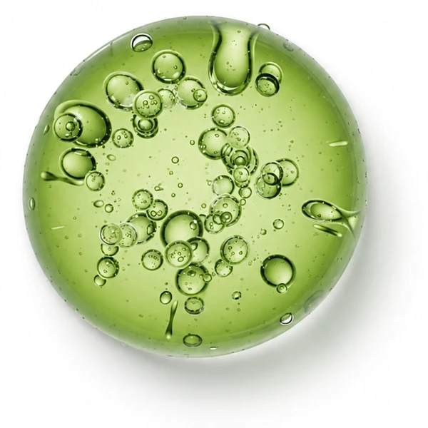 Cabelos Oleosos — gel verde transparente, identidade da linha