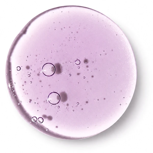Gloss Finish — gel lilás transparente, identidade da linha