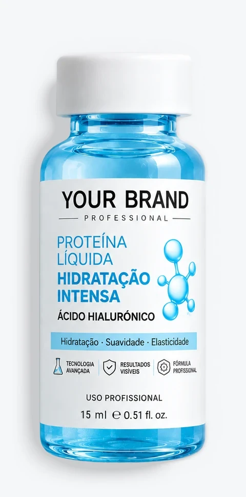 Proteína Líquida Ácido Hialurónico — Hidratação intensa, ampola de 15 ml