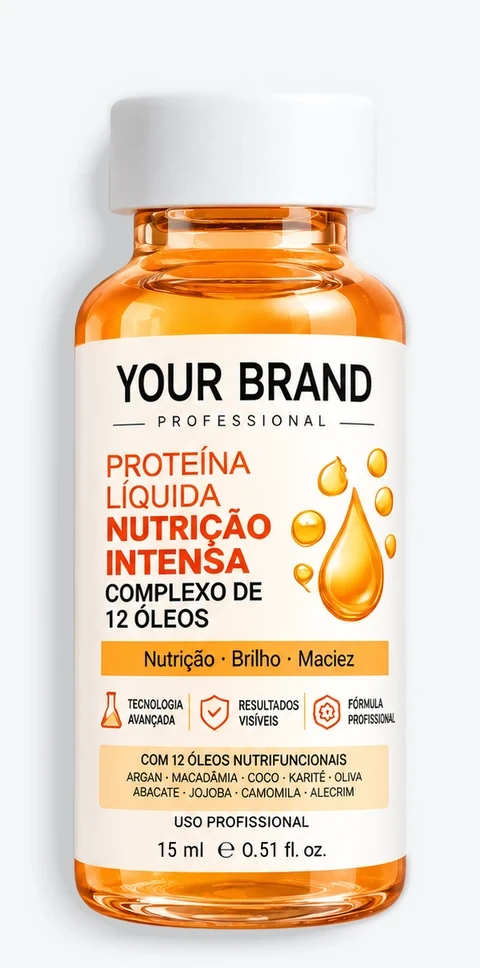 Proteína Líquida 12 Óleos — Nutrição intensiva, ampola de 15 ml