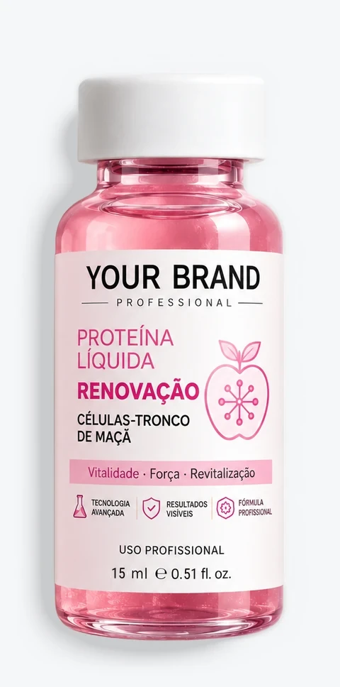 Proteína Líquida Células-Tronco de Maçã — Vitalidade e cuidado da fibra, ampola de 15 ml